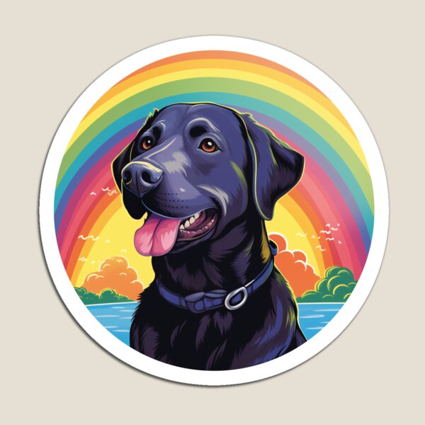 Item preview, Funny Black Labrador Colorful Rainbow Cute Mom Dad Kids designed and sold by rafaeltto.