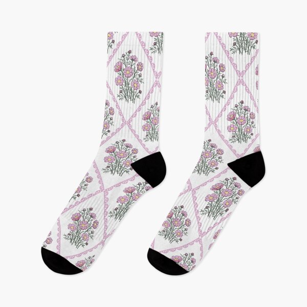 Item preview, cosmos flower with lace pattern Cottagecore Flower Print designed and sold by storieslanguage.