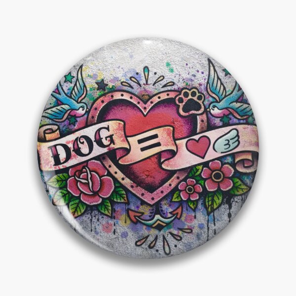 Item preview, Dog is Love designed and sold by RockabunnyShop.