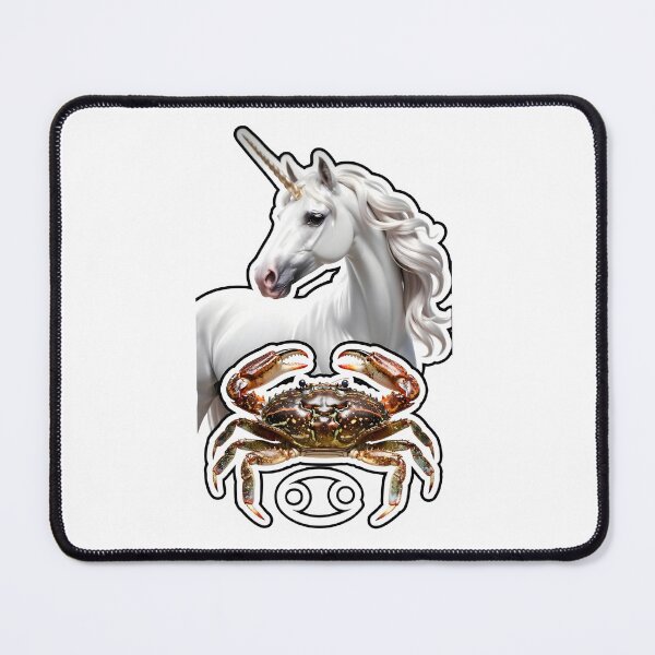 Item preview, Cancer Zodiac Crab Unicorn Tee designed and sold by Zodiac Celestial Art.