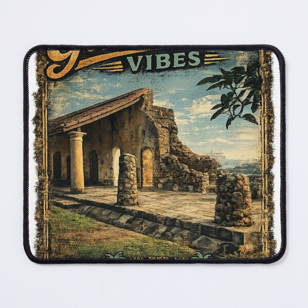 Item preview, Galle Fort Vibes – Ancient Ruins & Coastal Heritage Vintage T-Shirt Design designed and sold by GooniSL.