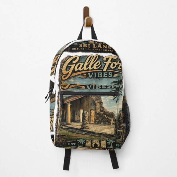 Item preview, Galle Fort Vibes – Ancient Ruins & Coastal Heritage Vintage T-Shirt Design designed and sold by GooniSL.