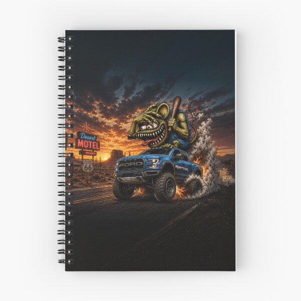 Item preview, Monster Rat Ford Raptor Route 66 Desert Burnout Off-Road Truck Art designed and sold by artistwill.