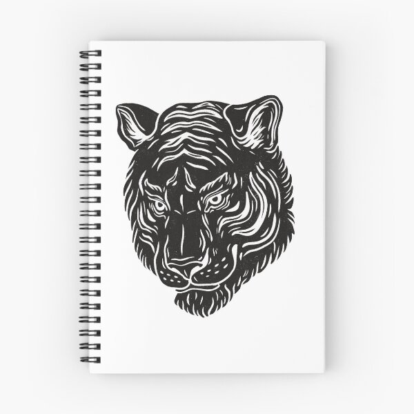 Item preview, Black and White Tiger Illustration designed and sold by Milovidova.