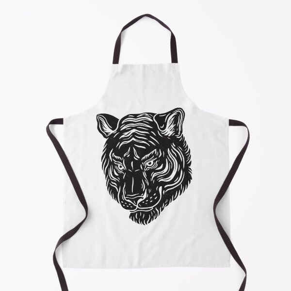 Item preview, Black and White Tiger Illustration designed and sold by Milovidova.