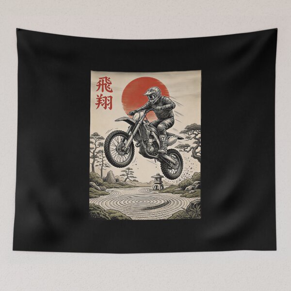 Item preview, Vintage Japanese Art Motocross designed and sold by gear-posters.