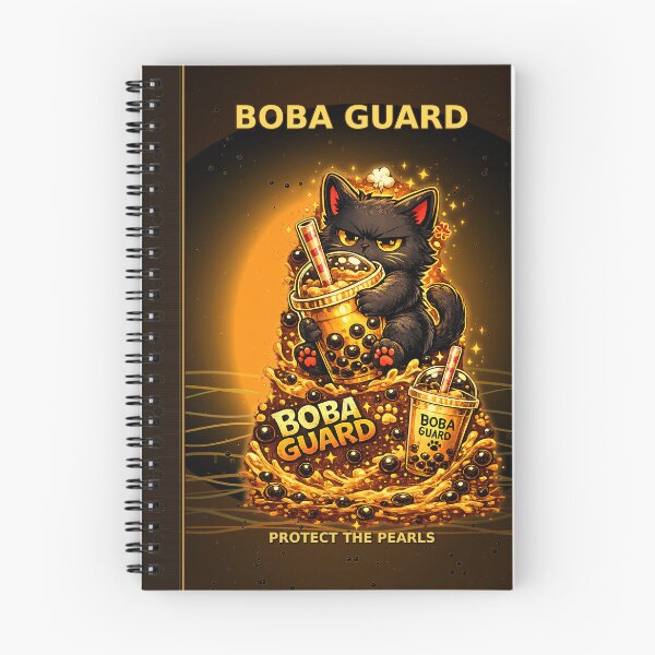 Item preview, Grumpy Black Cat Boba Guard designed and sold by Omni Craft .