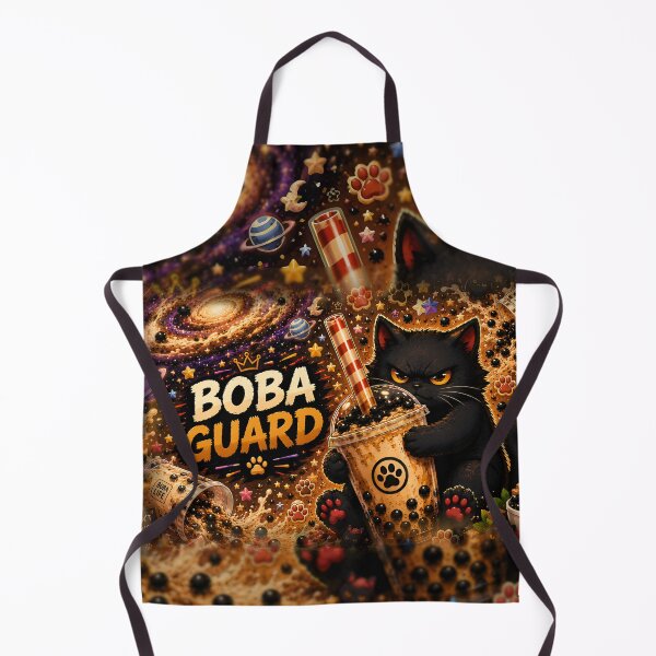 Item preview, Grumpy Black Cat Boba Guard designed and sold by Omni Craft .
