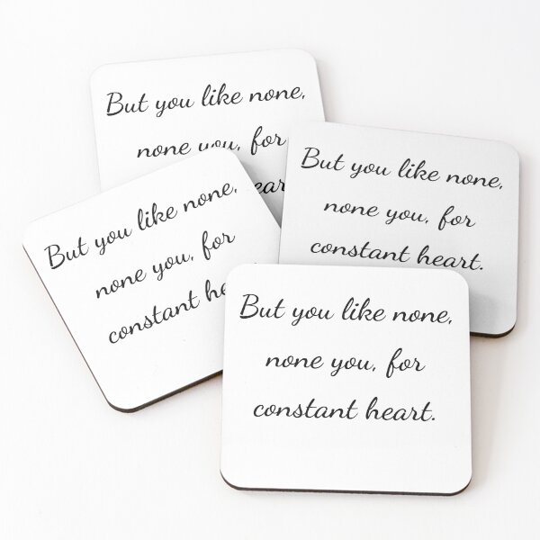 Item preview, “But you like none, none you, for constant heart.” - handwriting black designed and sold by ariksworld.