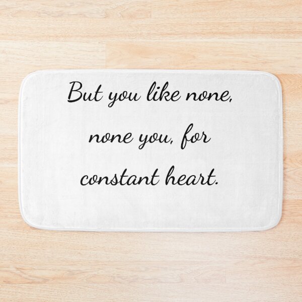 Item preview, “But you like none, none you, for constant heart.” - handwriting black designed and sold by ariksworld.