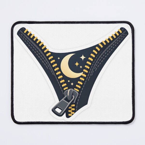 Item preview, Night Sky Zipper Minimal Surreal Illustration designed and sold by Naviora.