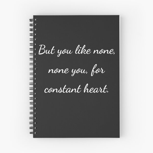 Item preview, “But you like none, none you, for constant heart.” - handwriting white designed and sold by ariksworld.