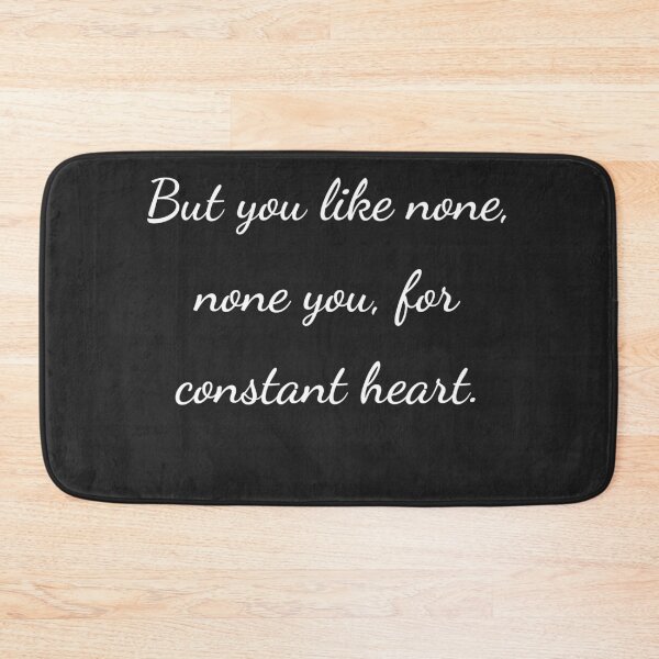 Item preview, “But you like none, none you, for constant heart.” - handwriting white designed and sold by ariksworld.