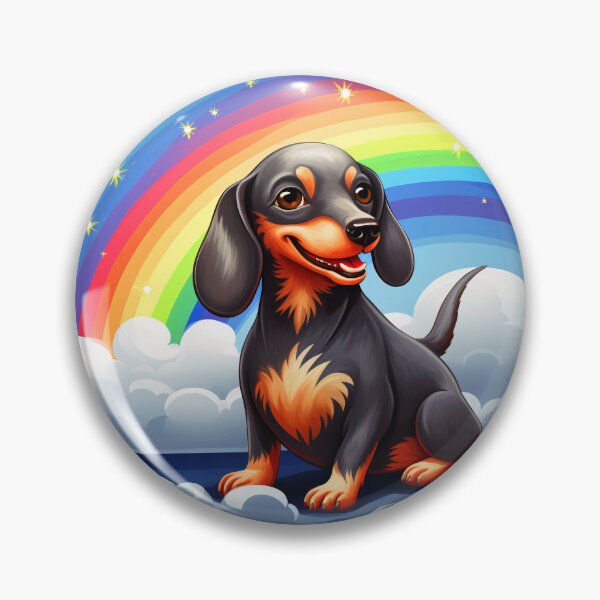Item preview, Funny Blue and Cream Dachshund Colorful Rainbow Cute Mom Dad Kids designed and sold by rafaeltto.