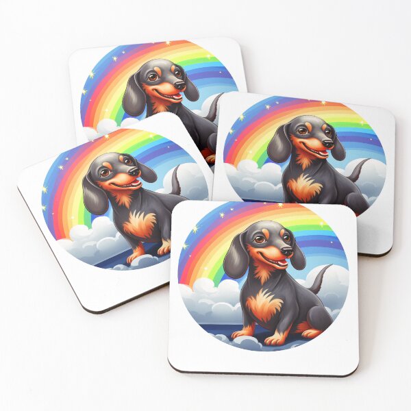 Item preview, Funny Blue and Cream Dachshund Colorful Rainbow Cute Mom Dad Kids designed and sold by rafaeltto.