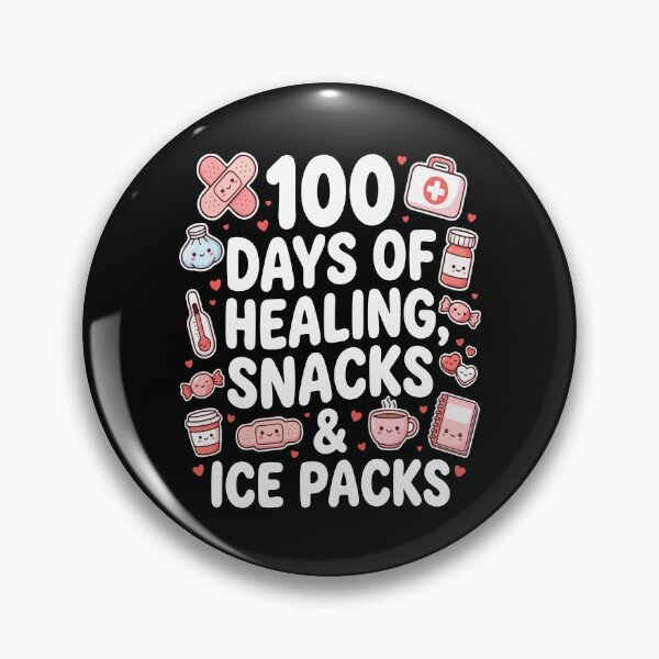 Item preview, 100 Days of Healing Snacks & Ice Packs Shirt | Cute Recovery Milestone Gift designed and sold by BMLprint ⭐⭐⭐⭐⭐.