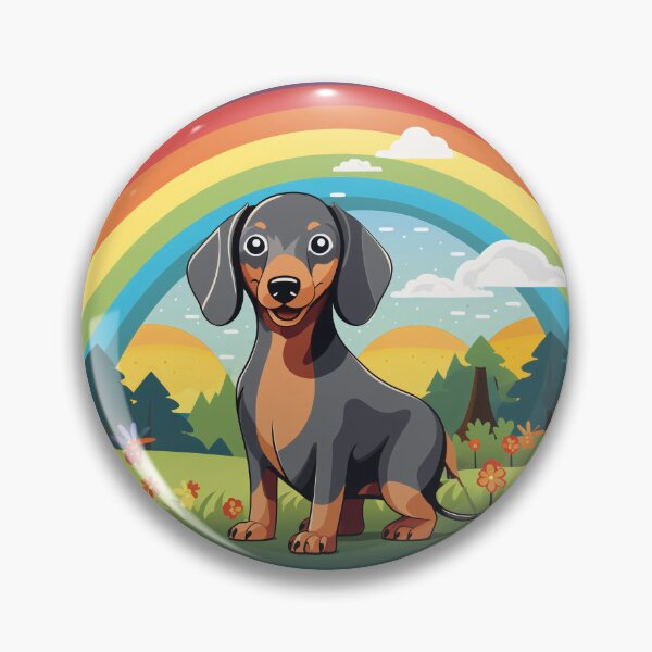 Item preview, Funny Blue and Tan Dachshund Colorful Rainbow Cute Mom Dad Kids designed and sold by rafaeltto.