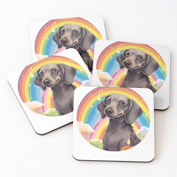 Item preview, Funny Blue Dachshund Colorful Rainbow Cute Mom Dad Kids designed and sold by rafaeltto.