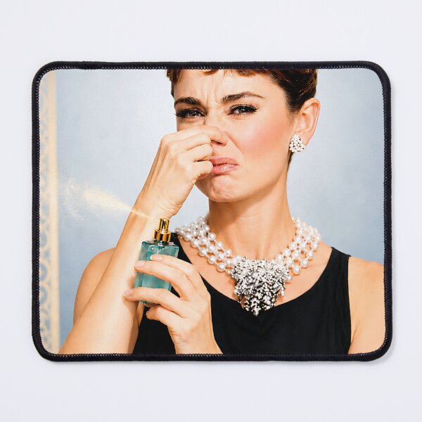 Item preview, Audrey Hepburn Reaction Art | Funny Hollywood Icon Parody Wall Art & Apparel designed and sold by Awful Whiff Art Co.