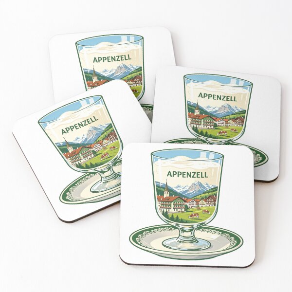 Item preview, Appenzell Alpine Milk Glass Sticker designed and sold by Imaginarium of Chaos falcon88 .