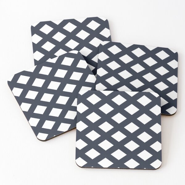 Item preview, Modern Navy Diamond Grid: Geometric Minimal Pattern designed and sold by MoodLay.