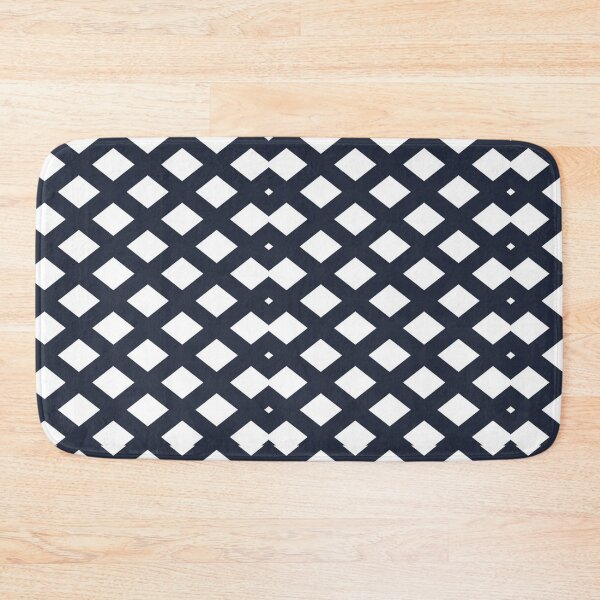 Item preview, Modern Navy Diamond Grid: Geometric Minimal Pattern designed and sold by MoodLay.