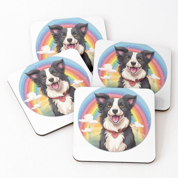 Item preview, Funny Border Collie Colorful Rainbow Cute Mom Dad Kids designed and sold by rafaeltto.