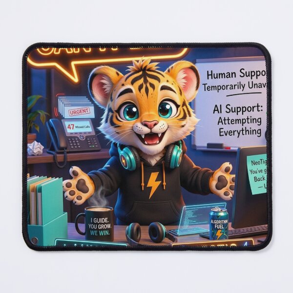 Item preview, How Hard Can It Be? NeoTig AI Support Desk Prequel designed and sold by NeoTigLuna.