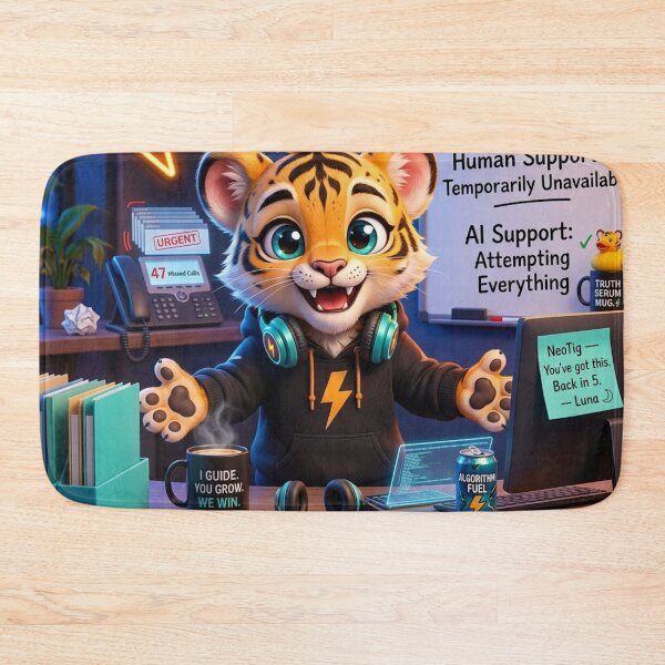 Item preview, How Hard Can It Be? NeoTig AI Support Desk Prequel designed and sold by NeoTigLuna.