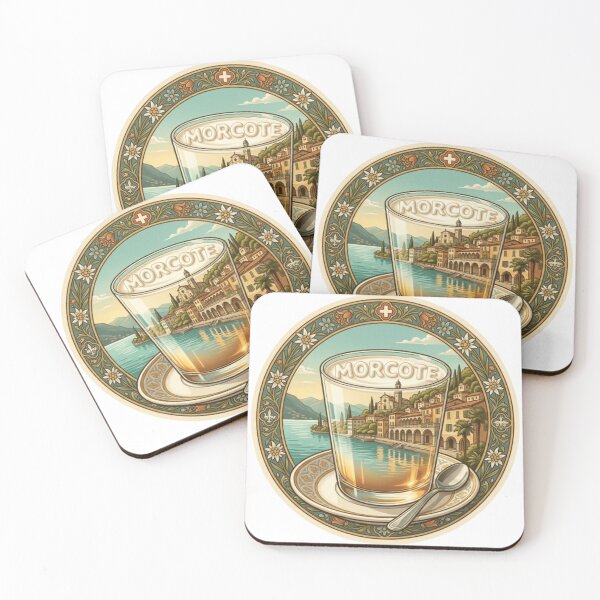 Item preview, Morcote Lakeside Milk Travel Sticker designed and sold by Imaginarium of Chaos falcon88 .