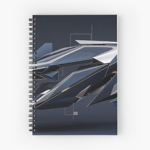 Item preview, Angular Futuristic Cyberpunk Concept Car Art designed and sold by IntelliMindDesigns.