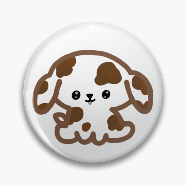 Item preview, Cute Spotted White and Brown Chibi Puppy designed and sold by AestheteArchive.