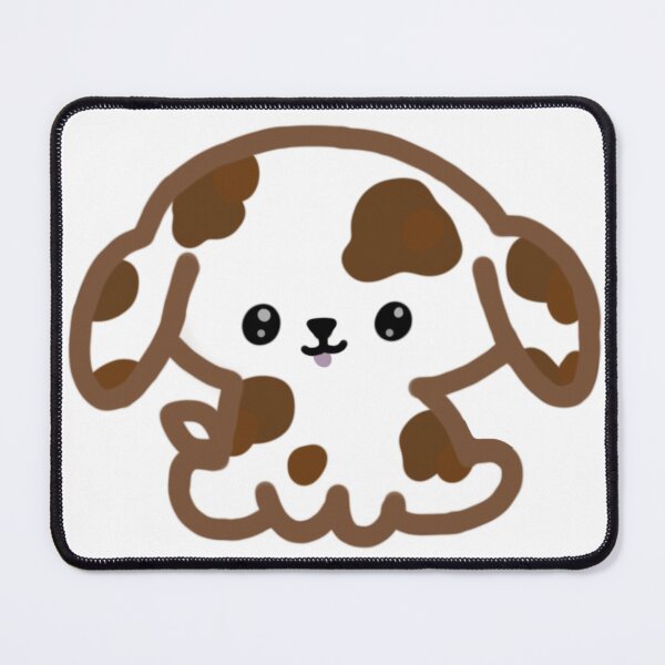 Item preview, Cute Spotted White and Brown Chibi Puppy designed and sold by AestheteArchive.