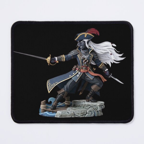 Item preview, Drow Swashbuckler RPG Sticker designed and sold by AestheticRPG .