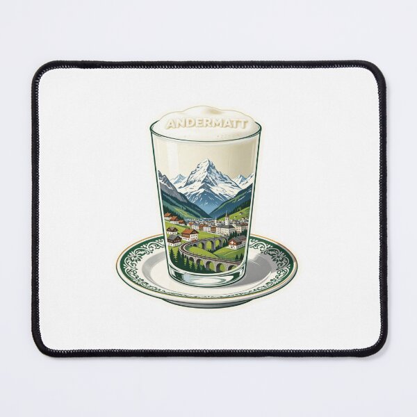 Item preview, Andermatt Mountain Milk Travel Sticker designed and sold by Imaginarium of Chaos falcon88 .