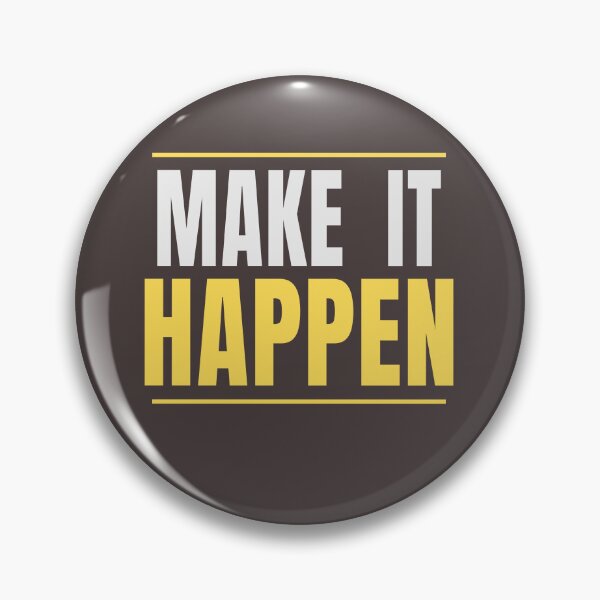 Item preview, Make It Happen Bold Typography Design designed and sold by HeartAndArtShop.