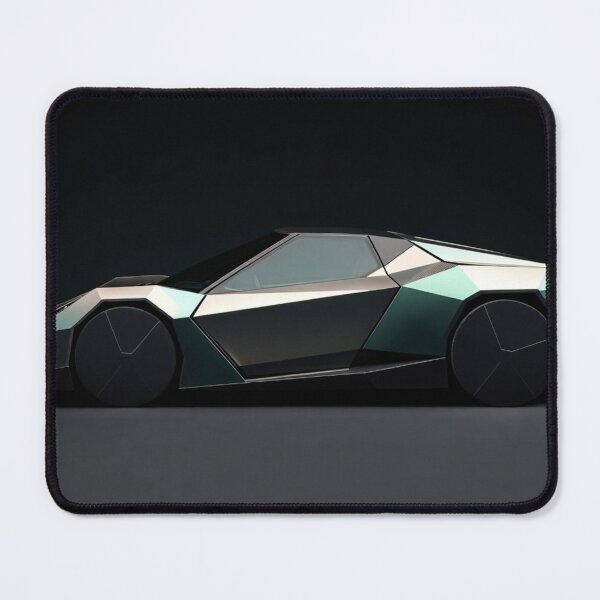 Item preview, Sleek Teal Futuristic Hypercar Digital Art designed and sold by IntelliMindDesigns.