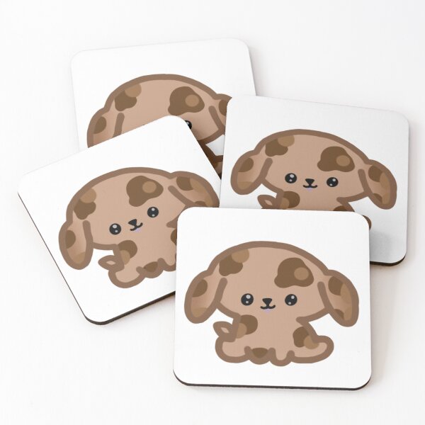 Item preview, Cute Spotted Tan and Brown Chibi Puppy designed and sold by AestheteArchive.