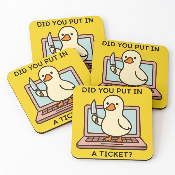 Item preview, Did You Put In A Ticket Funny Help Desk Meme | IT Support Office Humor designed and sold by ronakris009.
