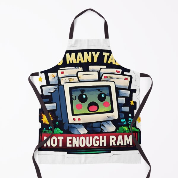 Item preview, Too Many Tabs Not Enough RAM Funny Computer Meme Sticker designed and sold by echoartstd.