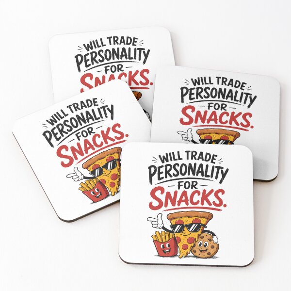 Item preview, Will Trade Personality For Snacks – Funny Foodie & Sarcastic Design designed and sold by DesignsCreative.