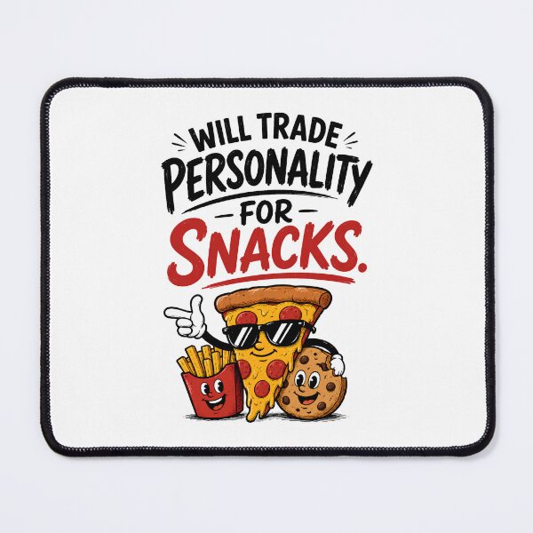 Item preview, Will Trade Personality For Snacks – Funny Foodie & Sarcastic Design designed and sold by DesignsCreative.