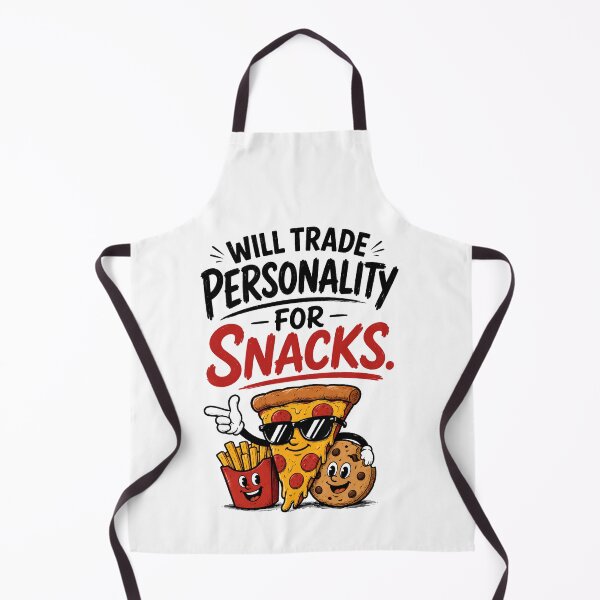 Item preview, Will Trade Personality For Snacks – Funny Foodie & Sarcastic Design designed and sold by DesignsCreative.