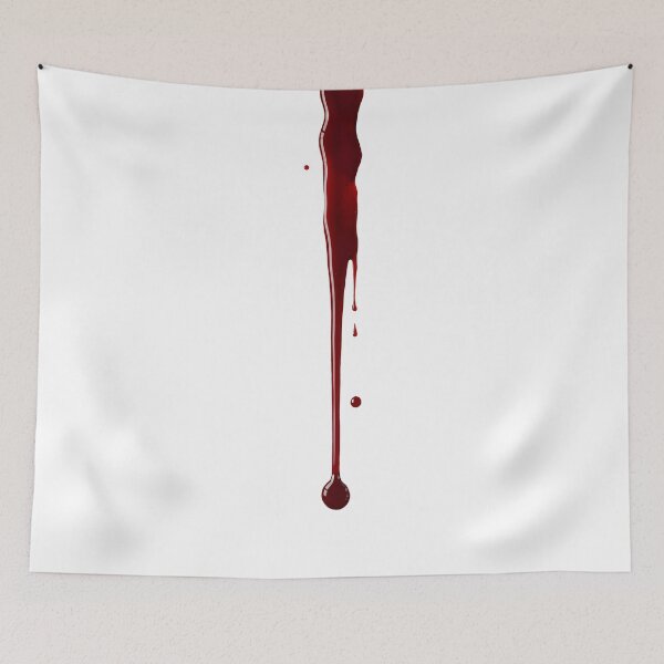 Item preview, Running Blood Drips and Splatter Drops – Photorealistic Red Liquid Cutout Isolated designed and sold by EmeraldeaArt.