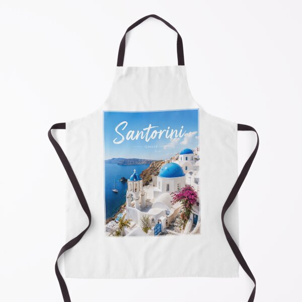 Item preview, Santorini Greece – Blue Domes & Aegean View designed and sold by Sasas Design.
