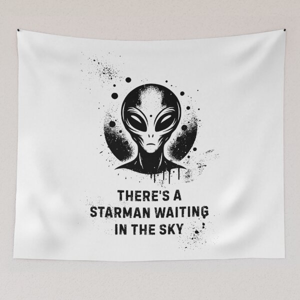 Item preview, There's a starman waiting in the sky designed and sold by MaxCardoso.