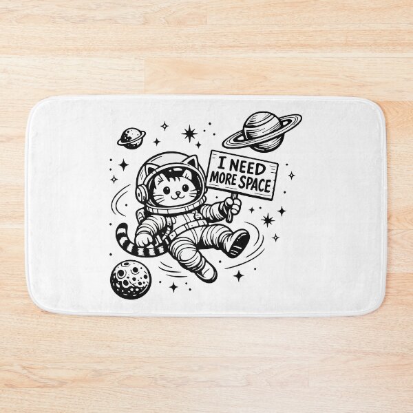 Item preview, I Need More Space Funny Cat Astronaut designed and sold by HandicraftArt.