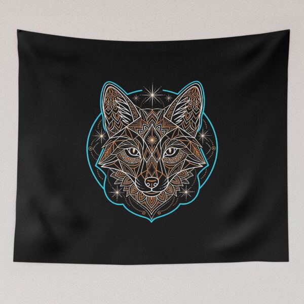 Item preview, Geometric Fox Mandala Tattoo designed and sold by Sabsll.