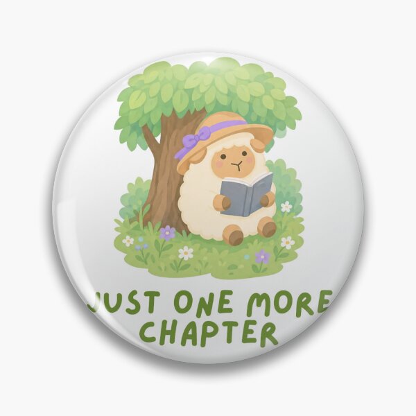 Item preview, Cute Reading Sheep Sticker, Kawaii Lamb Under Tree with Book designed and sold by Tattyarts.