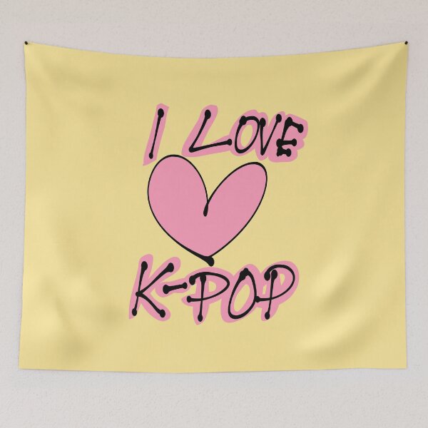 Item preview, I LOVE K-POP Gift For K-POP Fan designed and sold by HugSomeNettles.